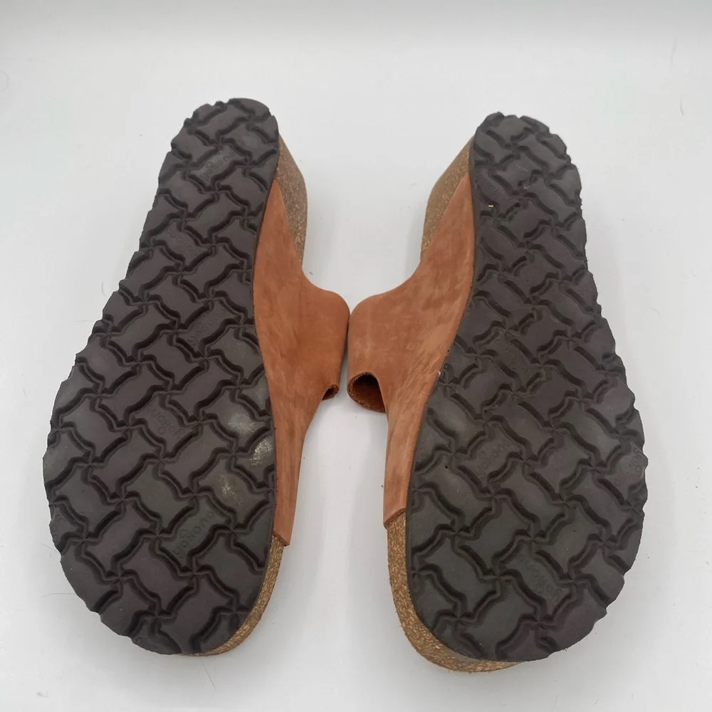 Yokono Leather/suede Cork Wedge Sandal in EU size 40-US 9.5 - Picture 7 of 8